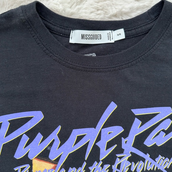 MISSGUIDED - Purple Rain T Shirt - Picture 4 of 5